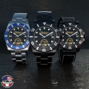 Tailhook Surgeon Wings SwissPL Base Model Watch with Customize Options